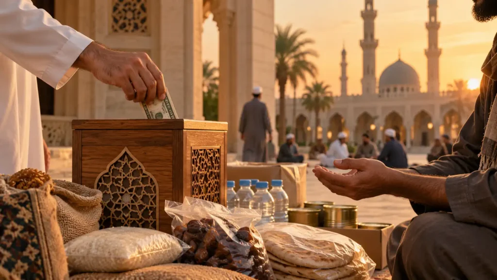 how to give sadaqah